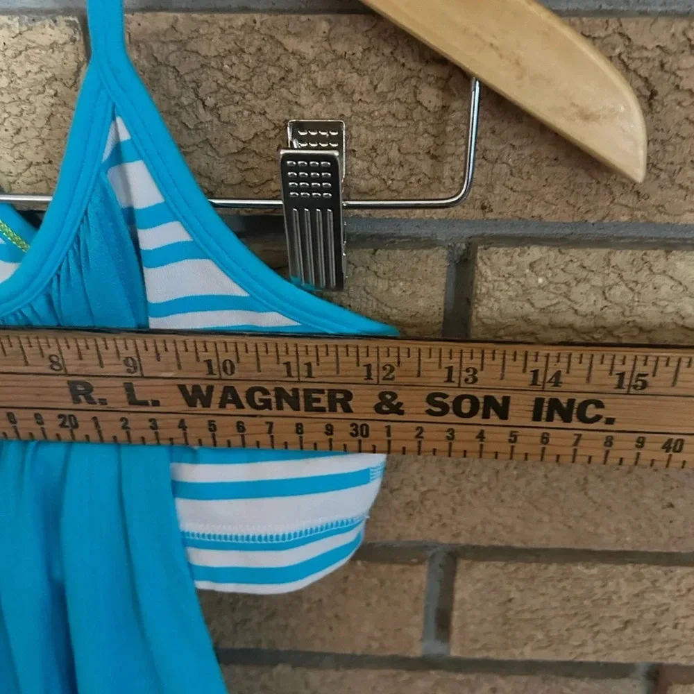 Lululemon No Limits Tank Spry Blue / Twin Stripe Spry Blue Size Size 2-4